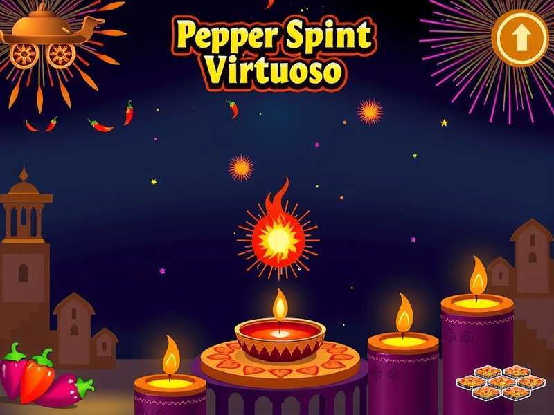 Pepper Sprint Virtuoso game screenshot showing colorful chili-themed levels